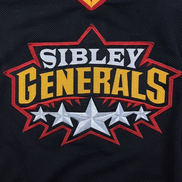 Vintage Sibley Generals Hockey Jersey Minnesota MN St Paul Size L - Picture 2 of 8